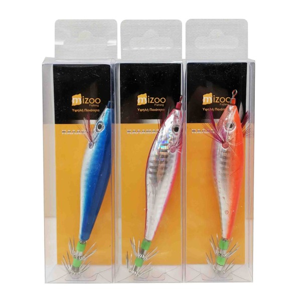 MIZOO FISHING ΚΑΛΑΜΑΡΙΕΡΑ 3 ΧΡΩΜΑΤΑ 10CM